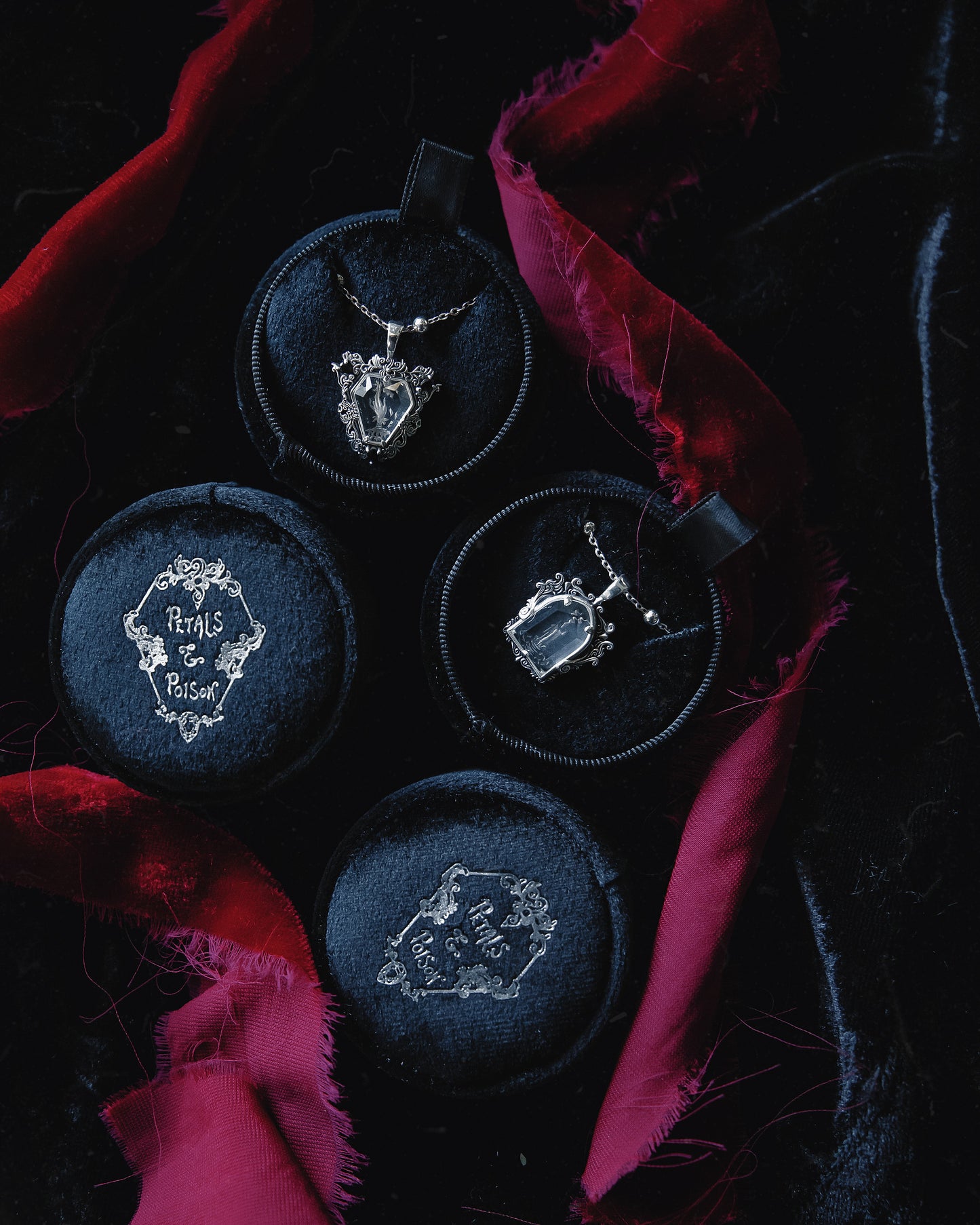 The Glass Casket "Mourning Hand" Necklace