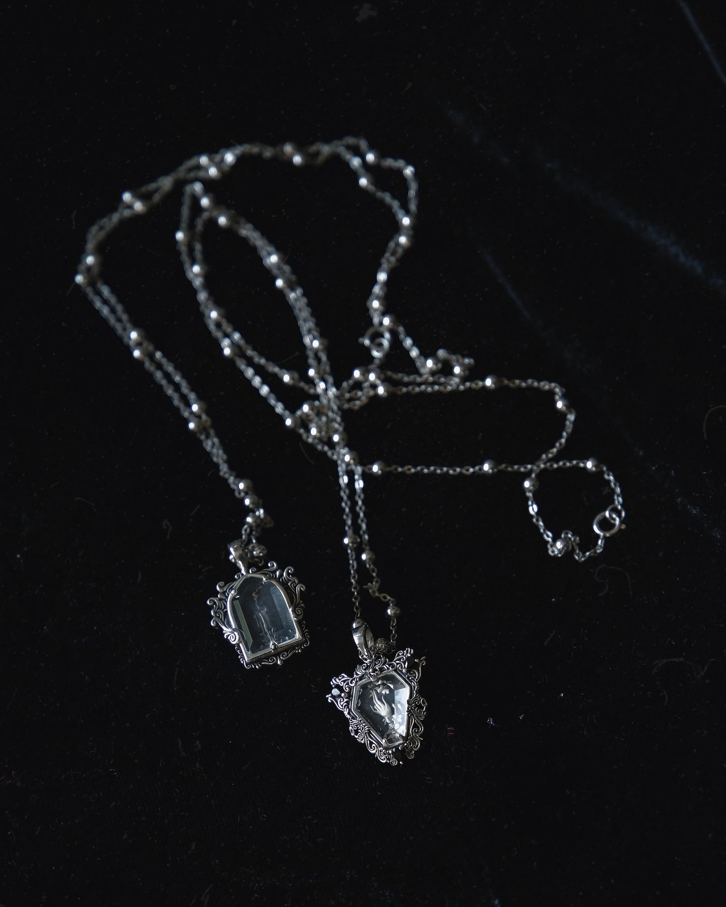 The Glass Casket "Mourning Candle" Necklace