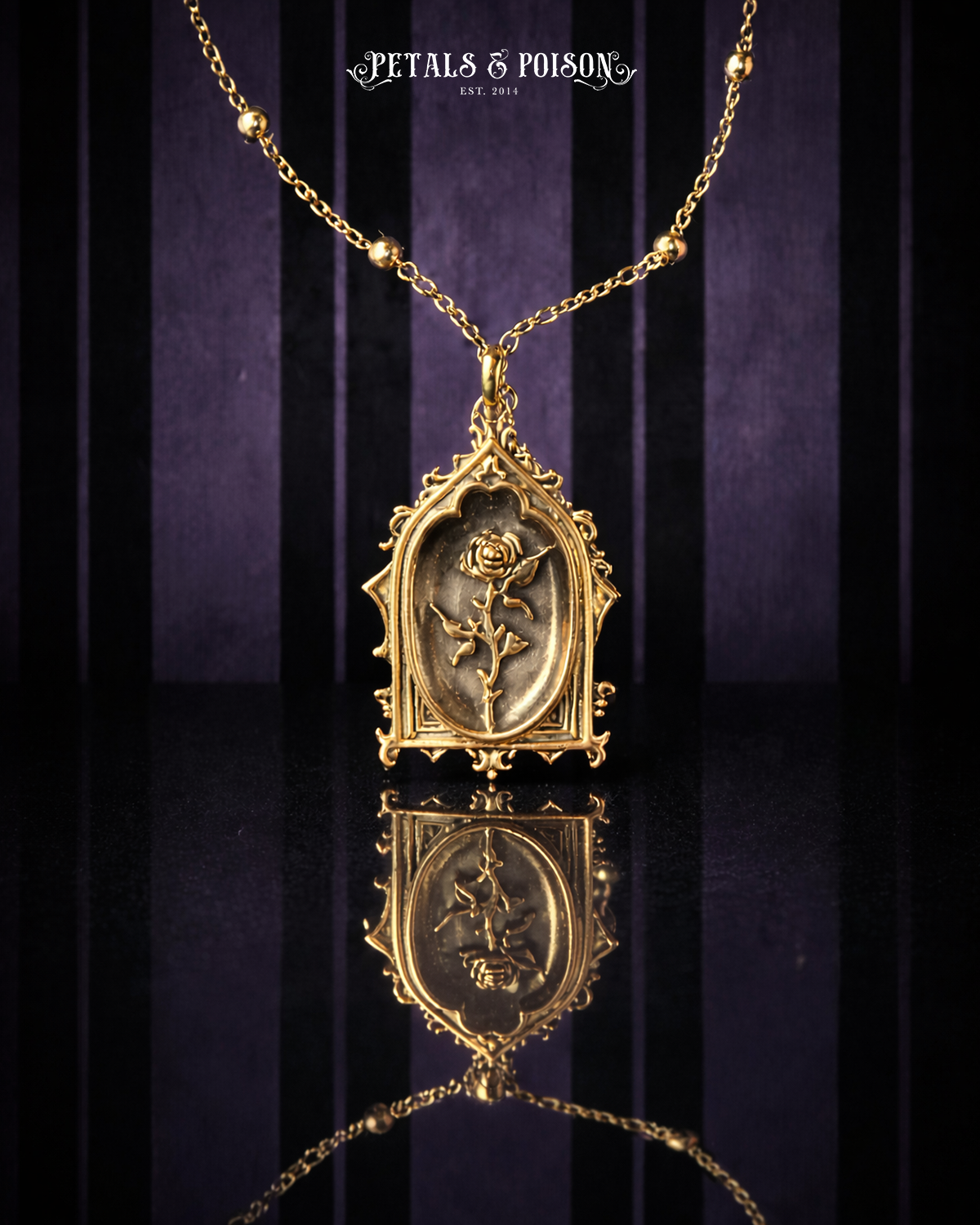 The GOLD "Lenore's Tomb” Curio Necklace