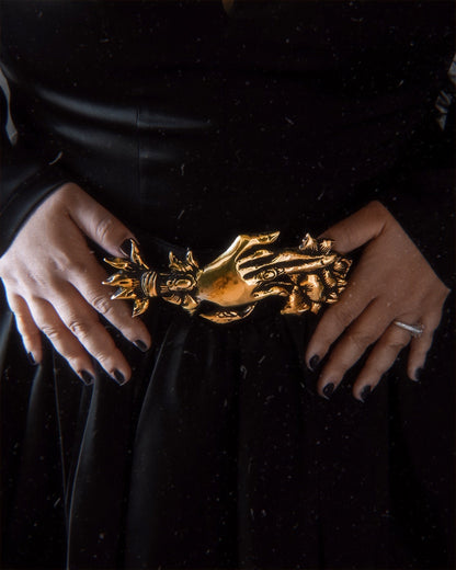 The "Lucerna: Mourning Hand” Belt Buckle