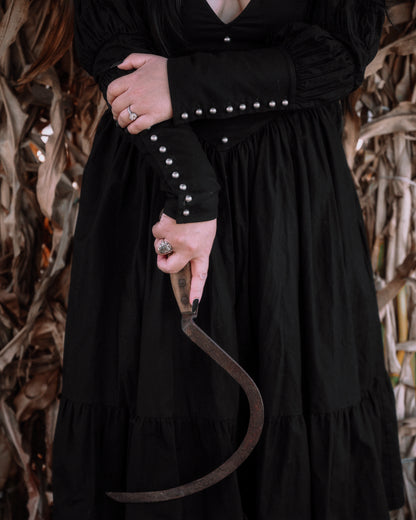 The "October" Dress in MANSION BLACK