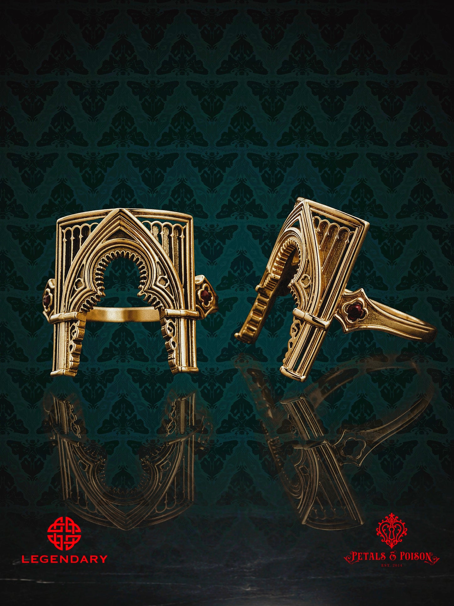 GOLD CRIMSON PEAK™ The "Allerdale Arches" Ring