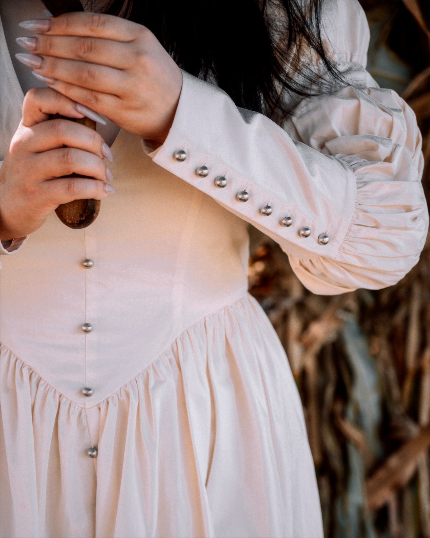 The "October" Dress in ANTIQUE CREAM
