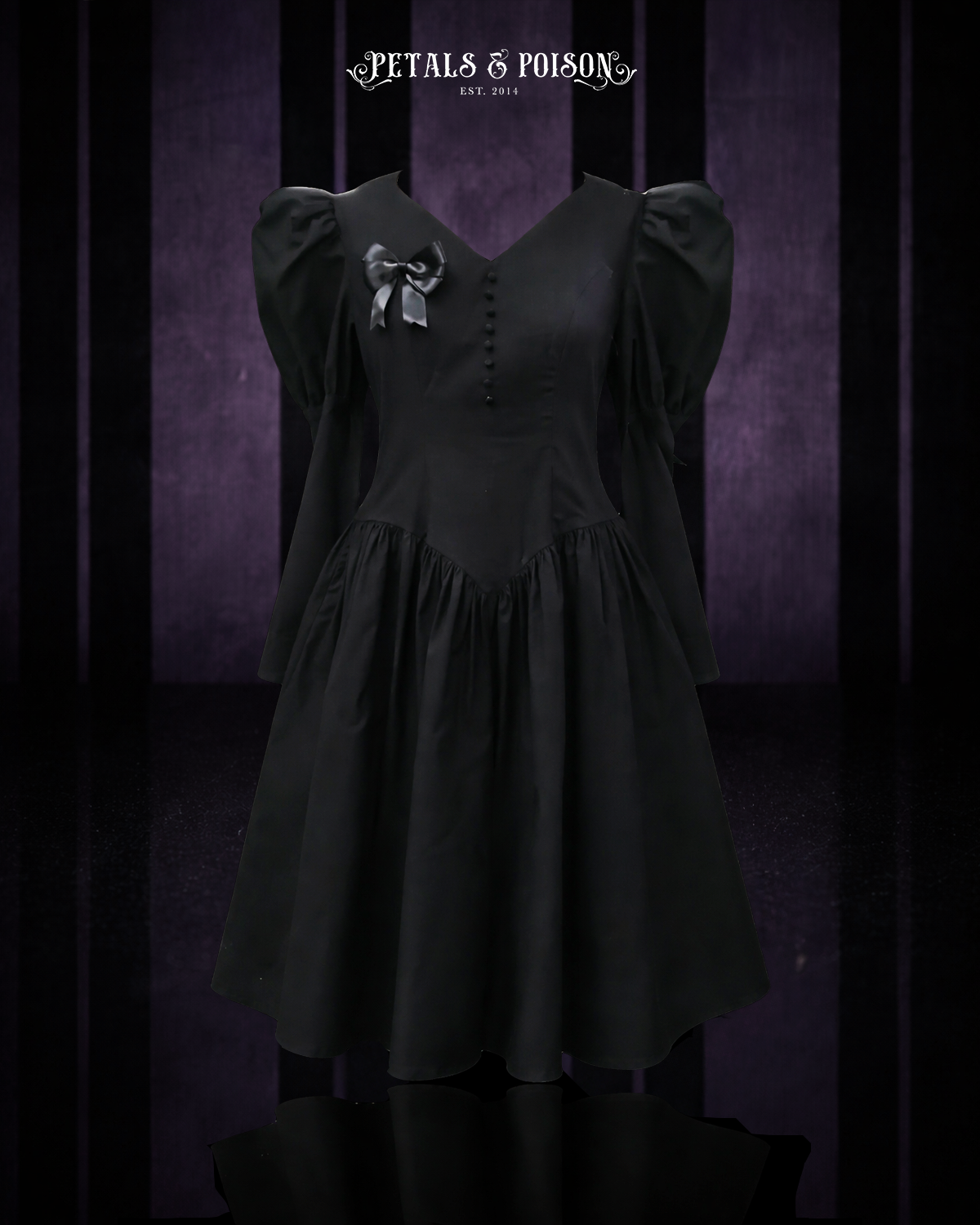 ARCHIVE: The "Malvolia" Dress in MANSION BLACK