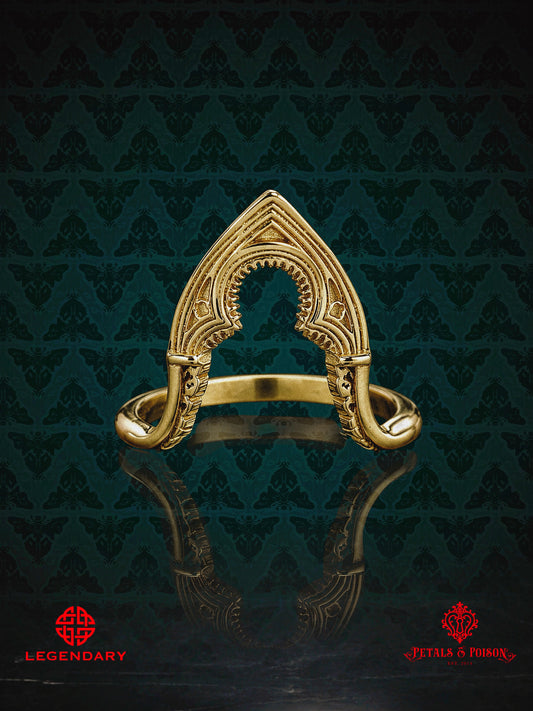 GOLD CRIMSON PEAK™ The "Sharpe Arch" Stacking Ring