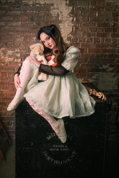 The "Baudelaire" Dress in ASHEN MINT