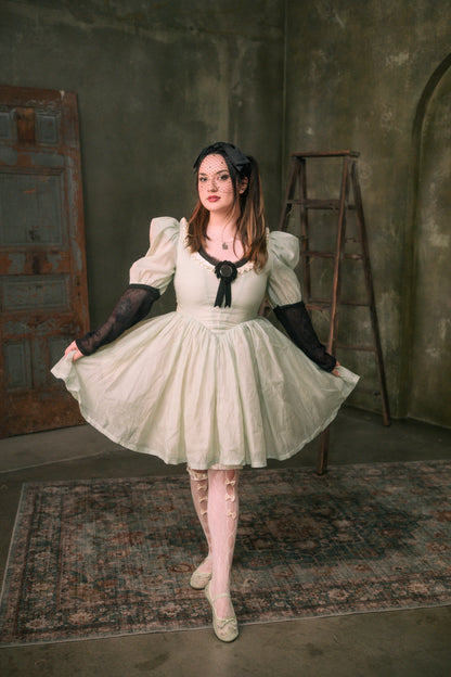 The "Baudelaire" Dress in ASHEN MINT