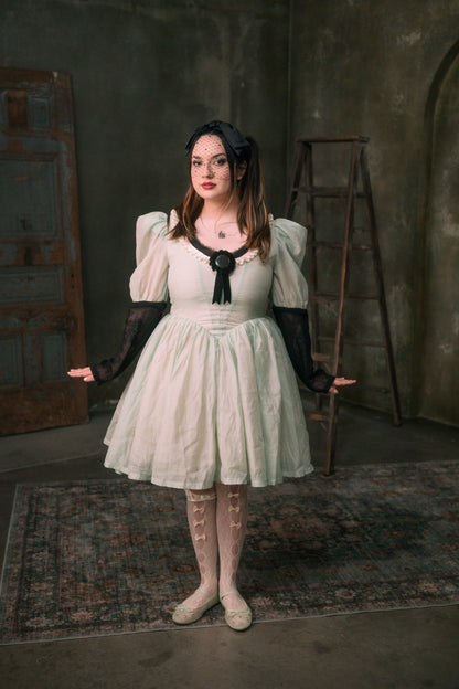 The "Baudelaire" Dress in ASHEN MINT