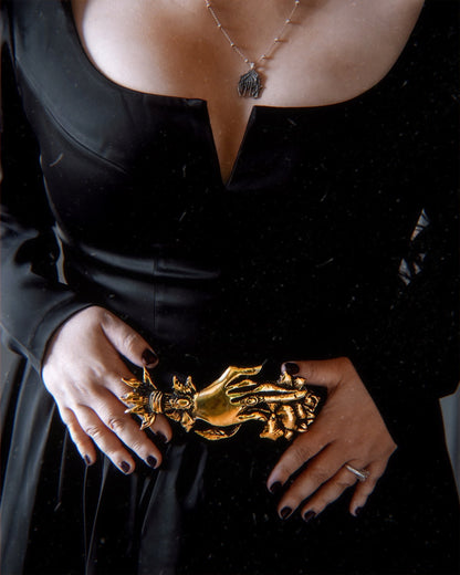 The "Lucerna: Mourning Hand” Belt Buckle