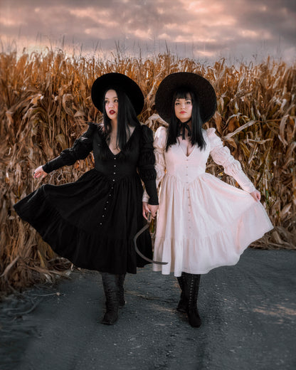 The "October" Dress in MANSION BLACK