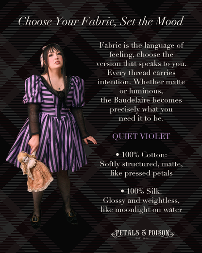 The "Baudelaire" Dress in QUIET VIOLET