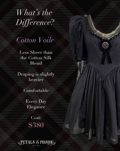 The "Baudelaire" Dress in MANSION BLACK