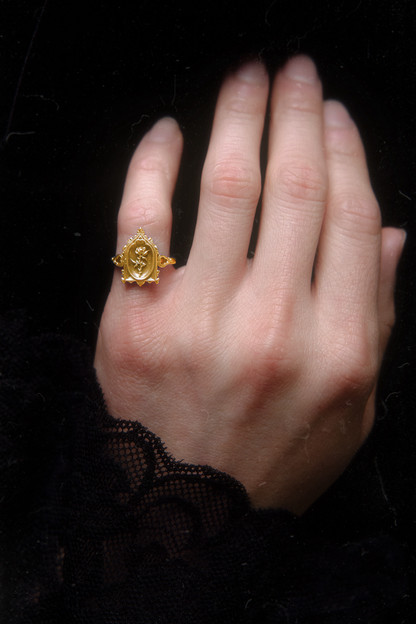 The GOLD "Lenore's Tomb” Curio Ring