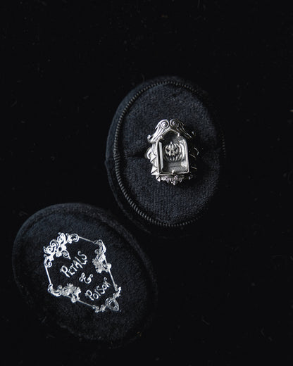 The "Sleepy Hollow” Glass Casket Ring