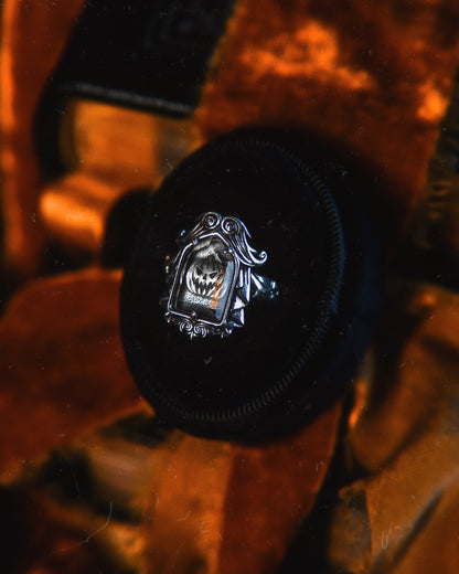 The "Sleepy Hollow” Glass Casket Ring