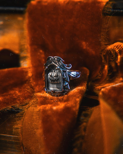 The "Sleepy Hollow” Glass Casket Ring