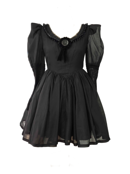 The "Baudelaire" Dress in MANSION BLACK