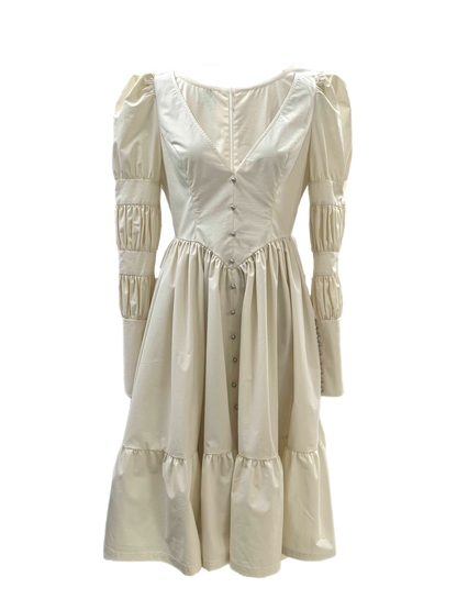 The "October" Dress in ANTIQUE CREAM