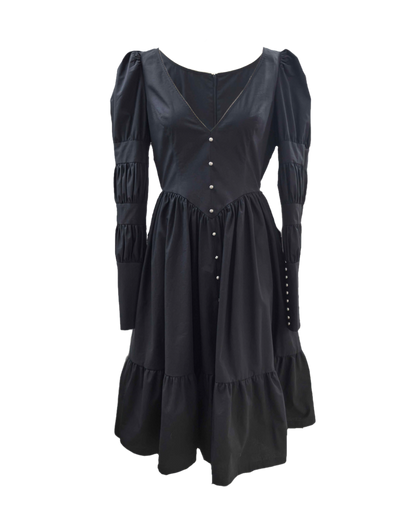 The "October" Dress in MANSION BLACK