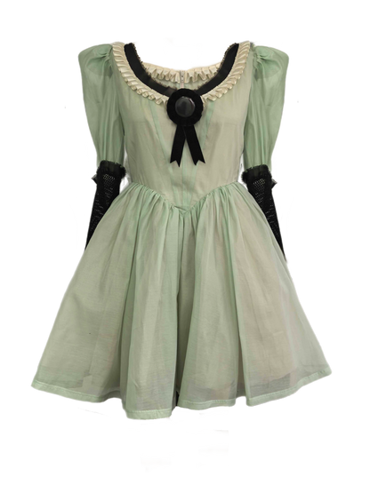 The "Baudelaire" Dress in ASHEN MINT