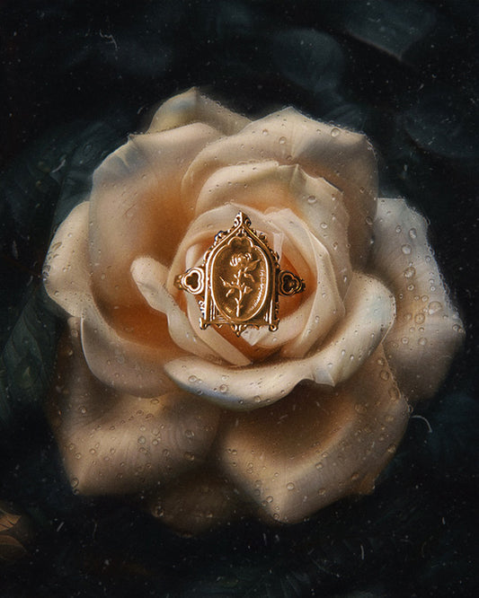 PRE-ORDER: The GOLD "Lenore's Tomb” Curio Ring