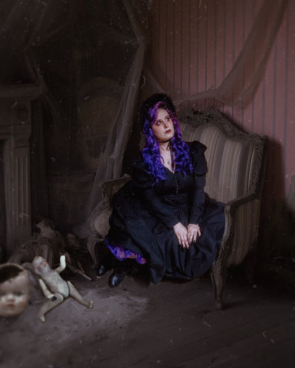 ARCHIVE: The "Malvolia" Dress in MANSION BLACK