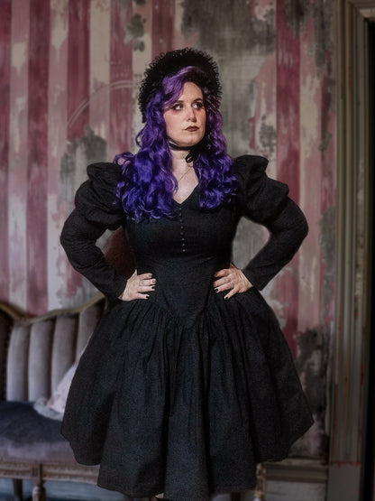 ARCHIVE: The "Malvolia" Dress in MANSION BLACK