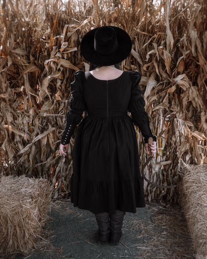 The "October" Dress in MANSION BLACK