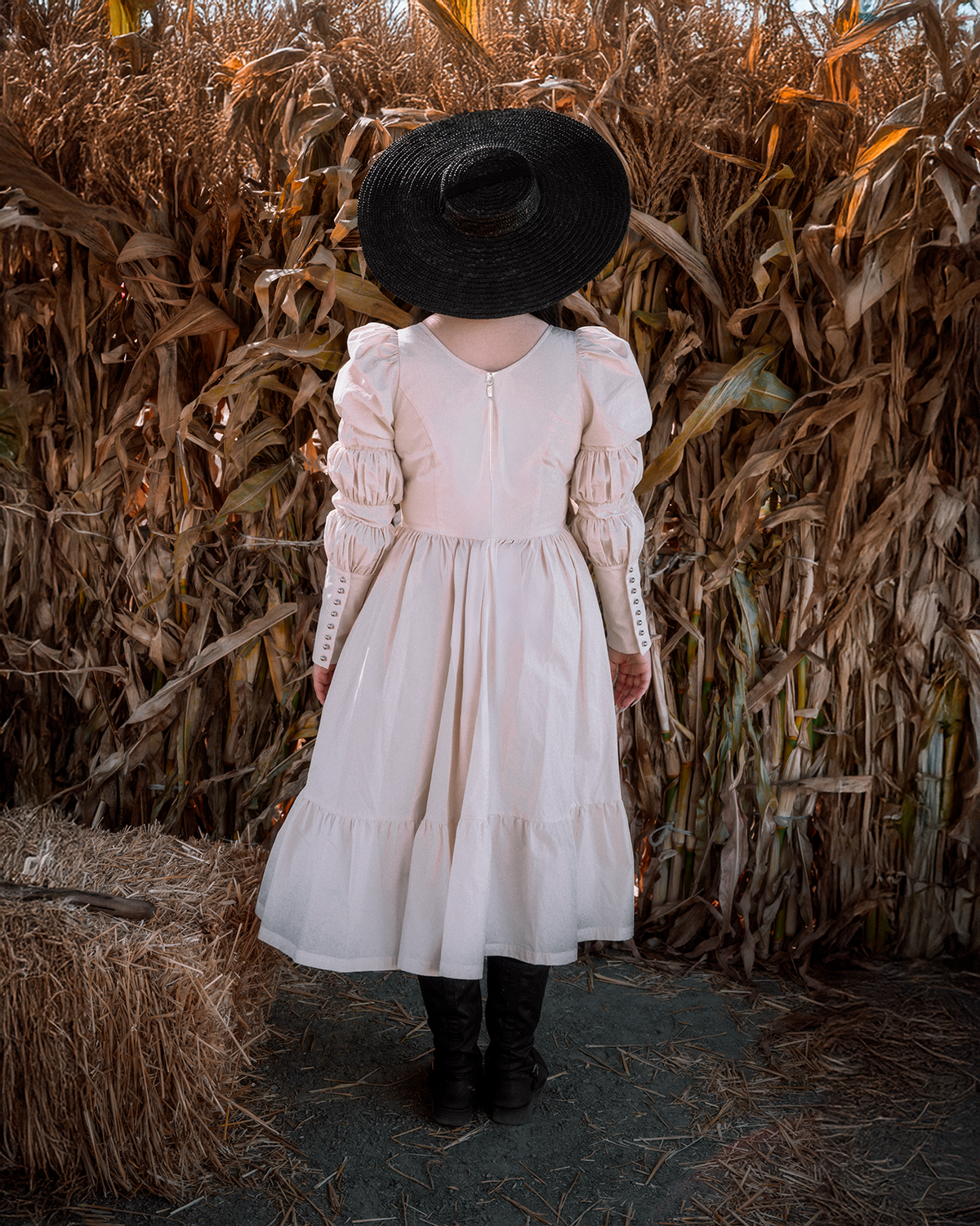 The "October" Dress in ANTIQUE CREAM