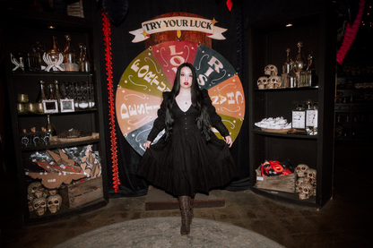 The "October" Dress in MANSION BLACK