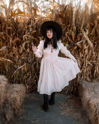 The "October" Dress in ANTIQUE CREAM