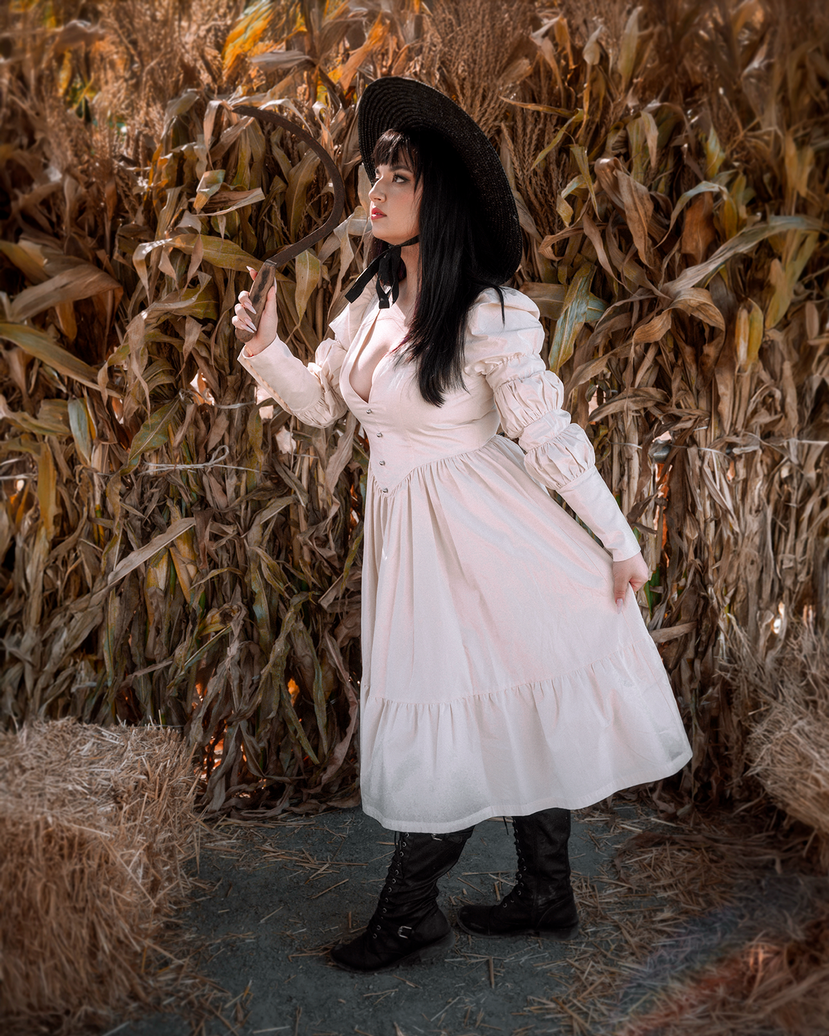 The "October" Dress in ANTIQUE CREAM