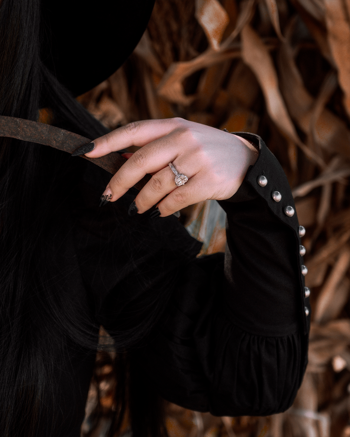 The "October" Dress in MANSION BLACK