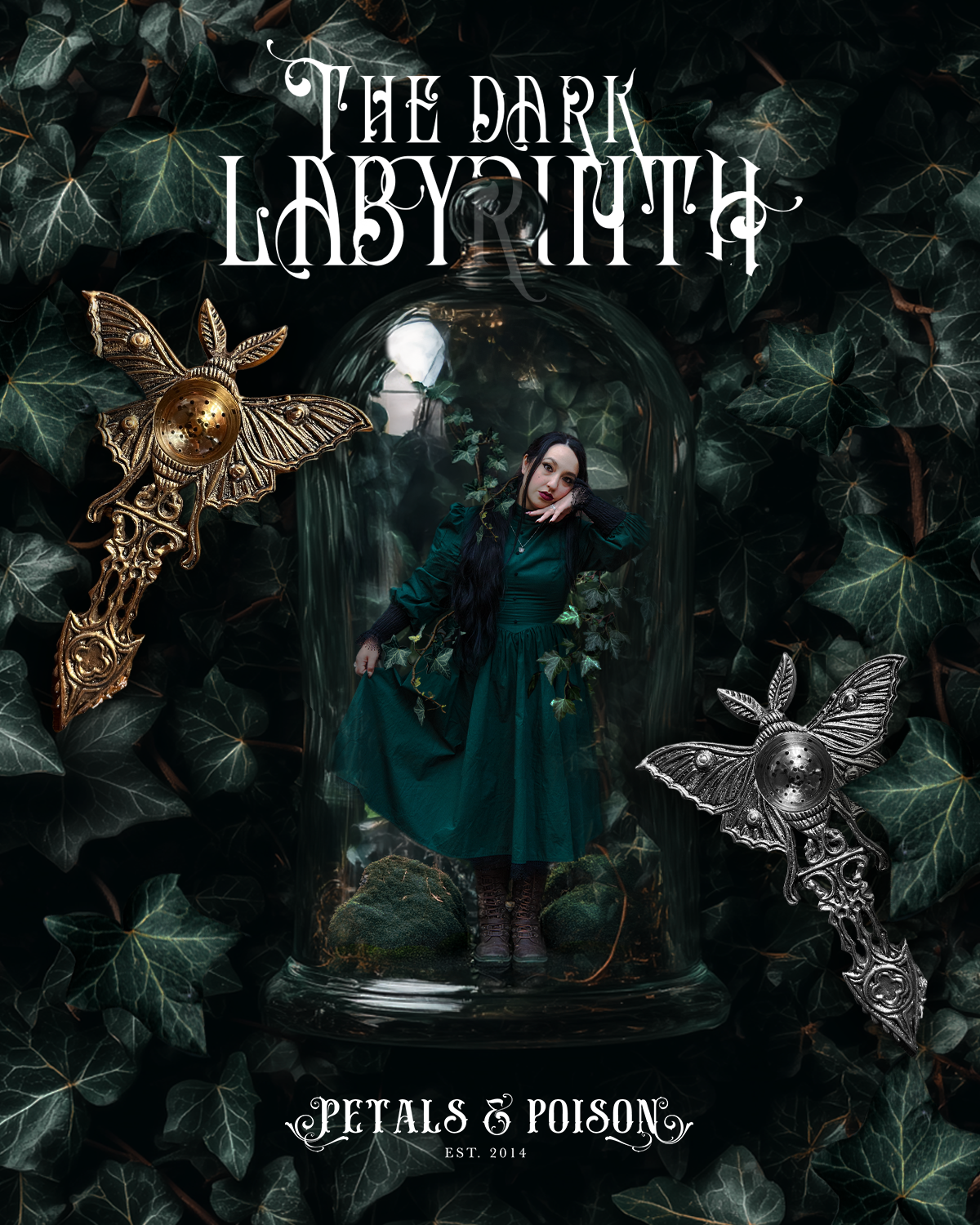 The "Labyrinthine Moth" Tea Strainer