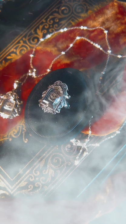 The "Sleepy Hollow” Glass Casket Ring