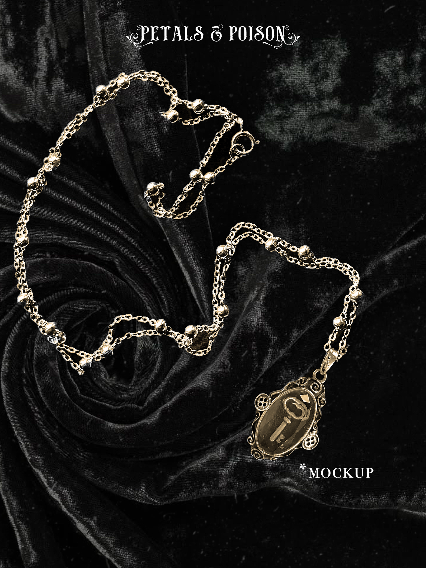 The GOLD "September's Key" Necklace