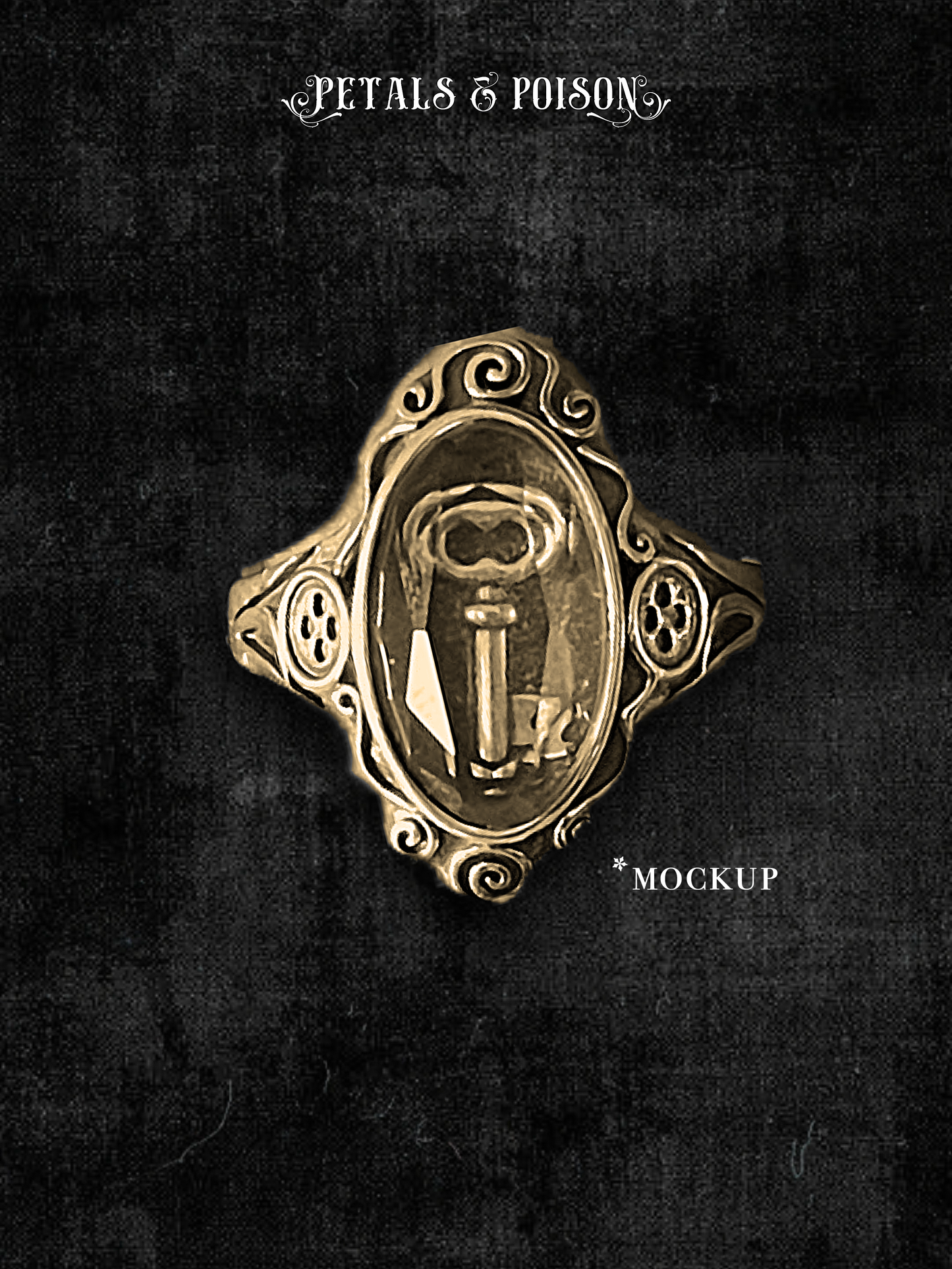 The GOLD "September's Key" Ring