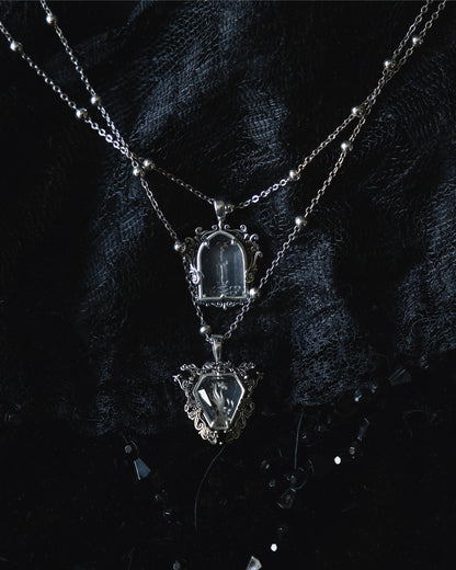 The Glass Casket "Mourning Candle" Necklace