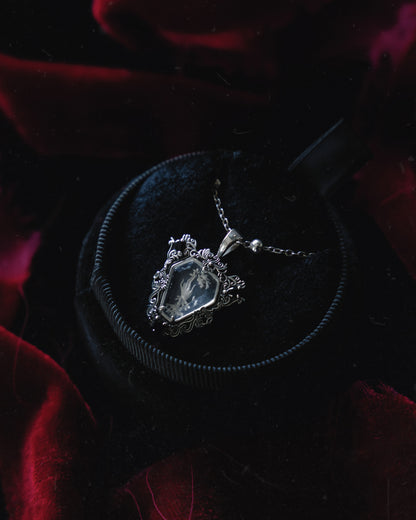 The Glass Casket "Mourning Hand" Necklace