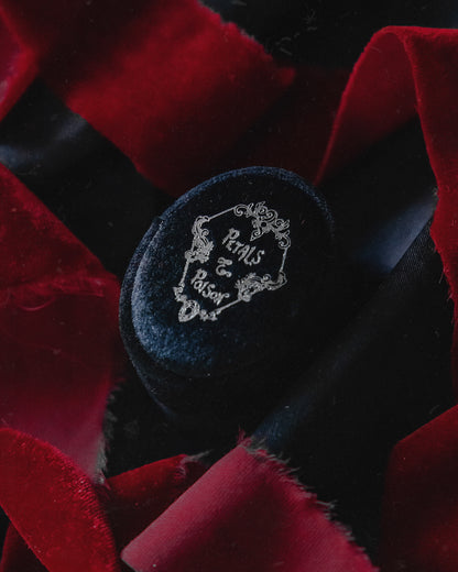 The "Mourning Hand" Glass Casket Ring