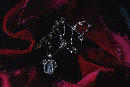 The Glass Casket "Mourning Candle" Necklace